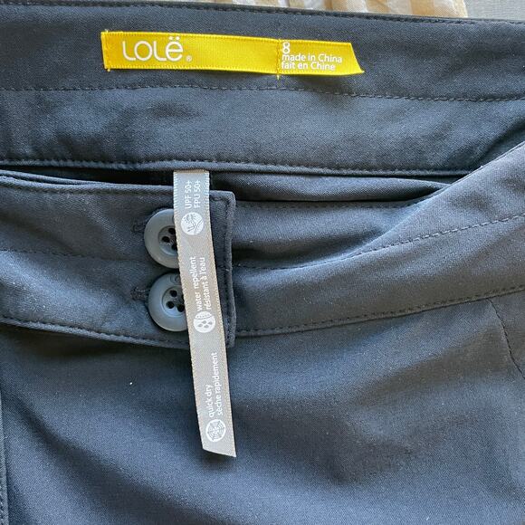 NWT Lole Womens Bermuda Shorts Active Golf Walking Biking Navy Size 8 MSRP $65 - Picture 4 of 6